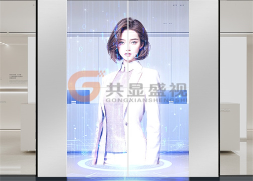 OLED透明屏移动门解决方案